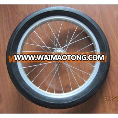 16 inch aluminum bicycle puncture proof tyres wheel with spoke