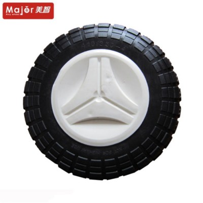 10X3/Golf Trolley PU Foam Rubber Wheel with Flat Free Tire